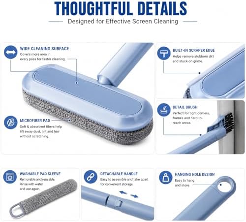2026 New Window Screen Cleaning Brush, 4-in-1 Multi-Functional Cleaning Tool - Image 6
