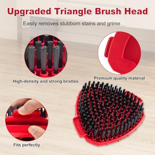 Spin Mop Handle, Mop Replace Heads, Brush and Base Compatible - Image 5