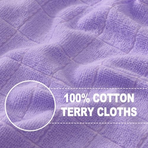 Homaxy 100% Cotton Terry Kitchen Towels, 12 Pack - Image 2