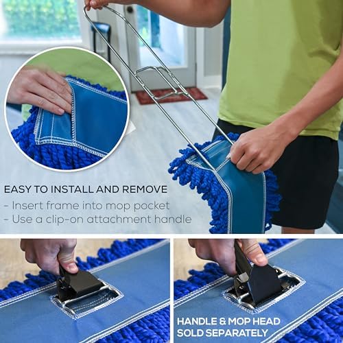 KLEEN HANDLER Commercial 48-Inch Clip On Dust Mop Frame - Image 6
