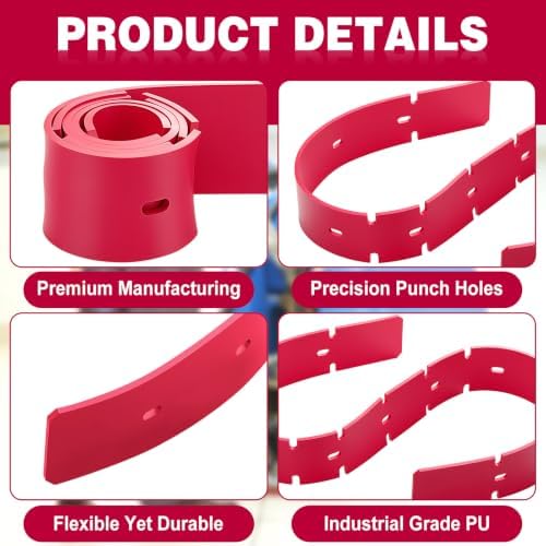 32.6" Rear & 31" Front Polyurethane Squeegee Blade Replacement Kit, Compatible - Image 3