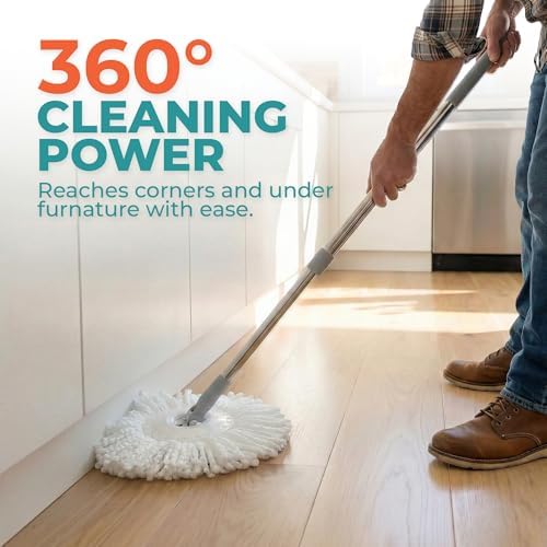 Grazie Spin Mop Head Replacements – Premium Microfiber Mop Refills – - Image 6