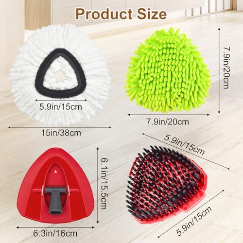 7 Pack Mop Heads Replacements for O Cedar EasyWring 1 Tank, Spin Mops - Image 3