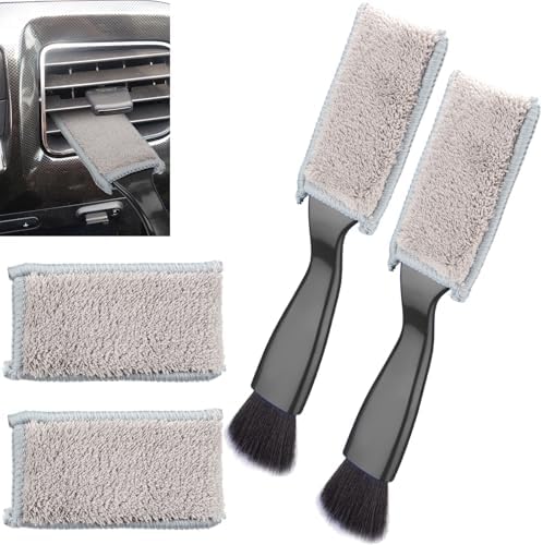 BFXM Double Head Brush for Car Clean, 2 in 1 Car Detailing Brush by BFXM