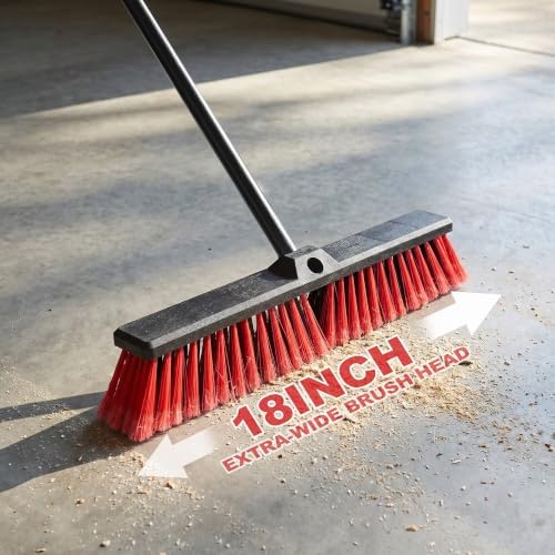 18" Heavy Duty Push Broom - Image 6