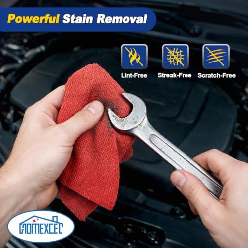 HOMEXCEL Microfiber Cleaning Cloth 100 PK, Towels - Image 6