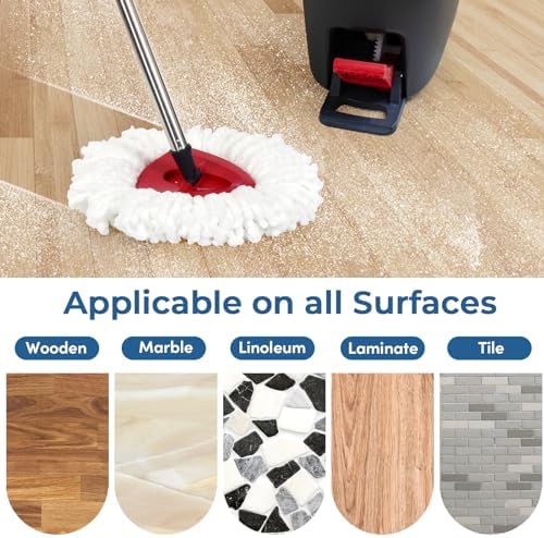 Matthew Spin Mop Replace Head Kit, Handle Compatible - Image 6