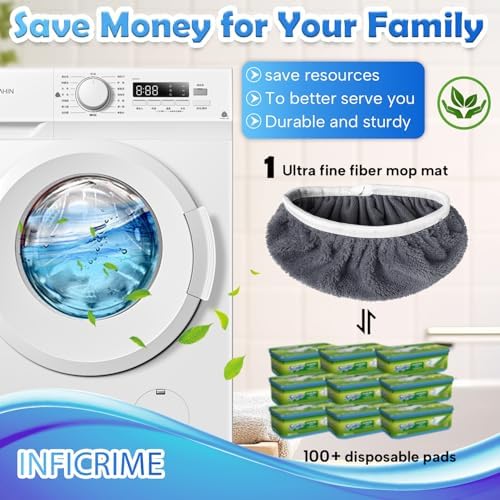 6 Pack Reusable Microfiber Mop Pads - Image 4