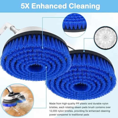 2 Pack S8201 Upgraded Replacement Steam Mop Brush Heads - Image 2