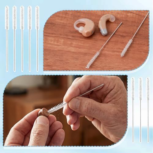 Grevosea 10 Pcs Hearing Aid Cleaning Tools, Hearing Aid Cleaning Brush - Image 4
