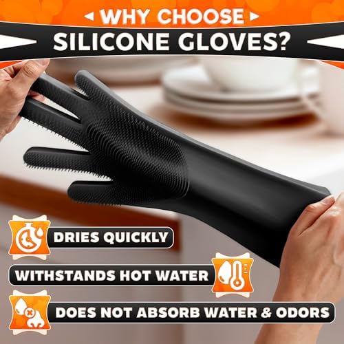 ALPENKOK Silicone Dishwashing Gloves - Image 3