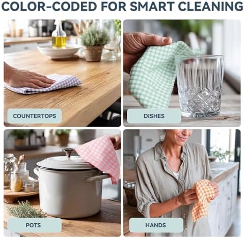 Egles 8 Pack Kitchen Dishcloths, 12 x 12 Inch - Image 6