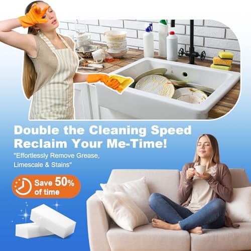 21-Pack Extra-Thick Melamine Cleaning Sponges - Image 6