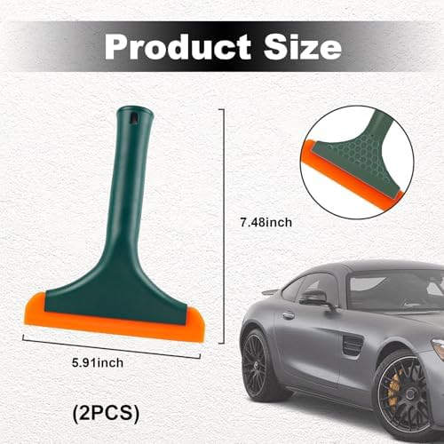 Ziciner Small Silicone Window Squeegee, Car Windshield Water Blade Squeegee - Image 2