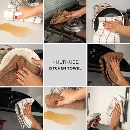 GOLD TEXTILES Kitchen Towels 144 Pack Premium 100% Cotton Dish Towels - Image 5