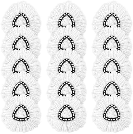 15-Pack Spin Mop Superior Replacement Heads – Compatible - Image 2