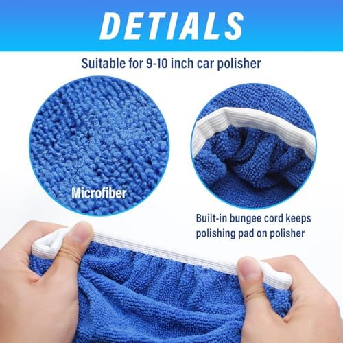 Bonsicoky Car Polishing Bonnet Buffing Pads - Image 3