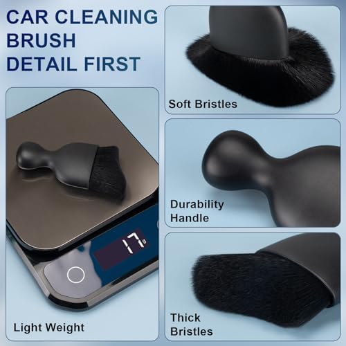 Amrules 2 Pcs Car Interior Detailing Brush Cleaning Tools - Image 6