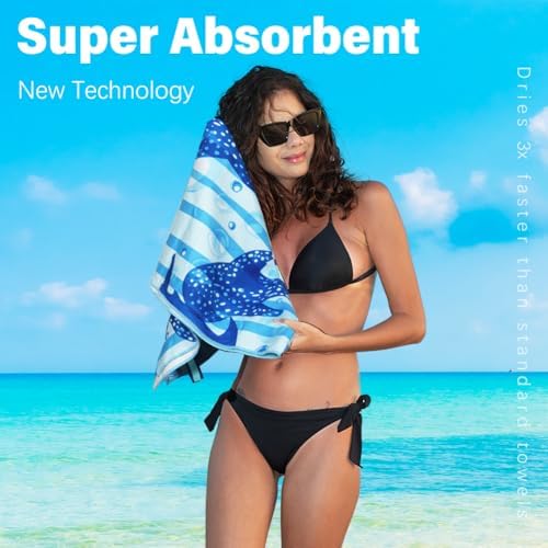 Widdonen Microfiber Beach Towel, Extra Large 2 Pack-71x32 - Image 5