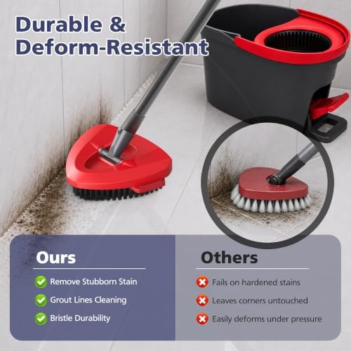 Spin Mop Scrub Brush Head for O Ceda EasyWring 1-Tank System - Image 6