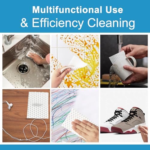 52 PCS Magic Sponge Eraser Sheets, Upgrade Convex Point Melamine - Image 6