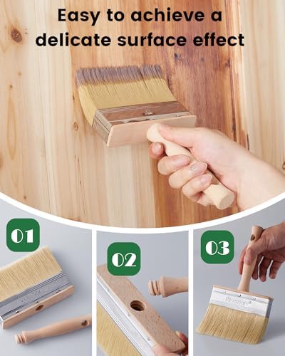 Voomey 5in Limewash Paint & Deck Stain Brush Applicator - Image 6