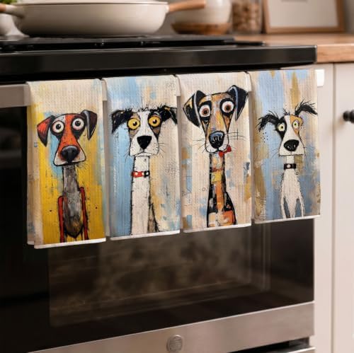 Whimsical Dog Kitchen Towels Set - Image 2