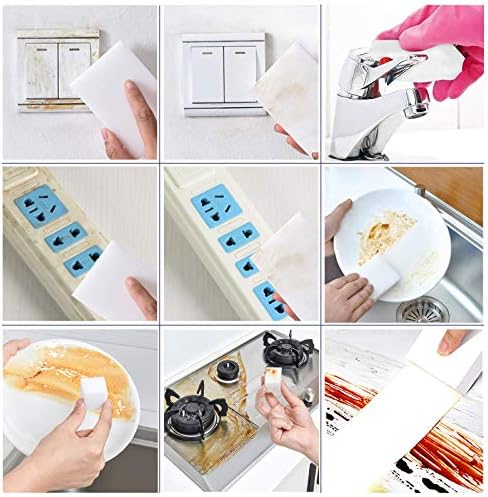 Magic Sponge Eraser, 50 Pack Melamine Sponge Sheets Foam in Bulk, All-Purpose - Image 5
