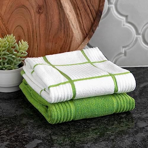 T-Fal Solid & Checked Parquet Kitchen Towels: Highly Absorbent, Super Soft Long - Image 5