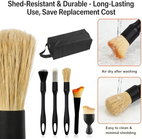 10 Pcs Detailing Brushes Soft Bristle Cleaning Brushes - Image 3