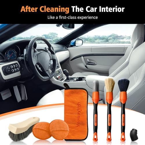 YeewayVeh 7PCS Car Interior Detailing Kit, Leather Cleaning Set - Image 3