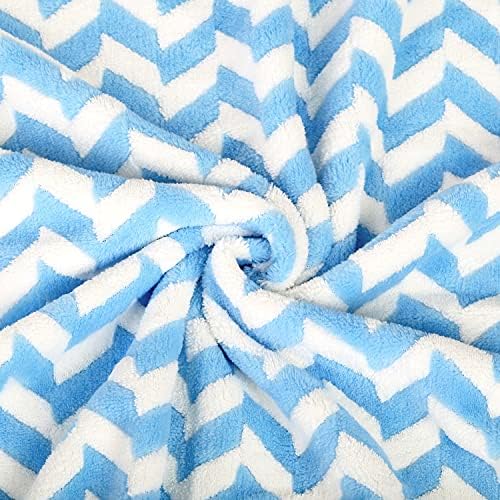 JML Microfiber Bath Towels, 2 Pack, Chevron Blue - Image 2