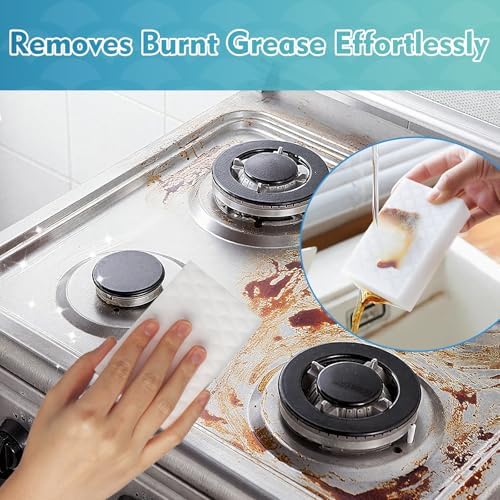 GLIMGLINT 96 PK Magic Sponges Cleaning Eraser, Powerful Scrubber Foam Pads - Image 3