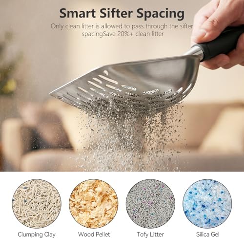 Cat Litter Scoop, Kitty Metal Scooper - Image 7