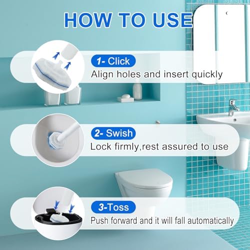 120 Count Toilet Brush Head Refills - Image 3