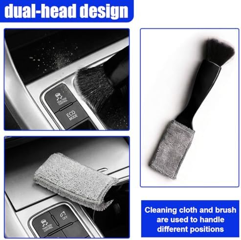 Double Head Brush for Car Clean, 2-in-1 Car Detailing Brush, Portable Auto - Image 4