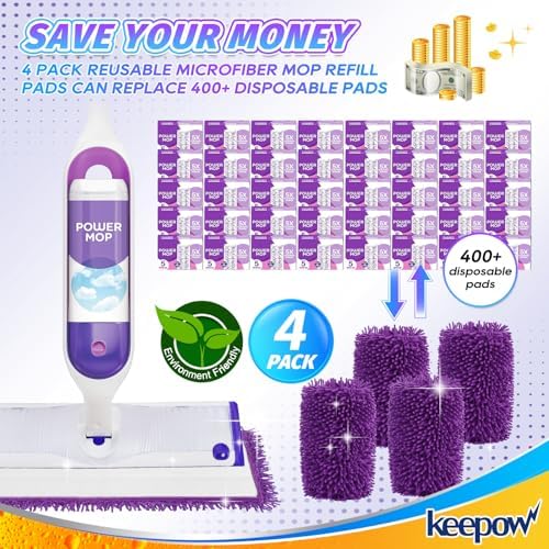 KEEPOW Microfiber Mop Pads 6 Pack - Image 5