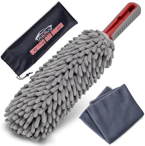 TAKAVU Car Duster Interior, 360° Microfiber Fingers, Lint & Scratch Free by TAKAVU