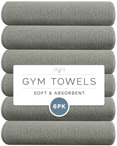S&T INC. Microfiber Gym Towels, 6 Pack by STINC