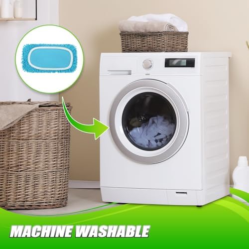 Set of 4 Reusable Microfiber Mop Pads Compatible - Image 6