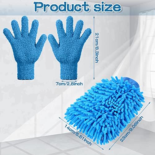 Potchen 6 Pcs Microfiber Dusting Mitt Glove - Image 2