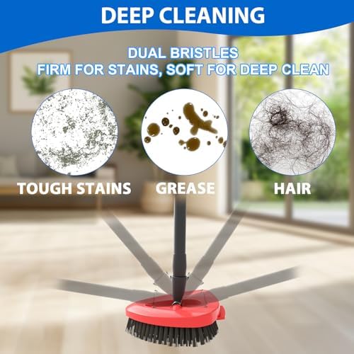 2-Pack Replacement Spin Mop Scrub Brush Heads - Image 5
