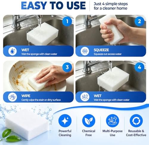Professional Magic Cleaning Sponge 50 Pack Bulk - Image 4