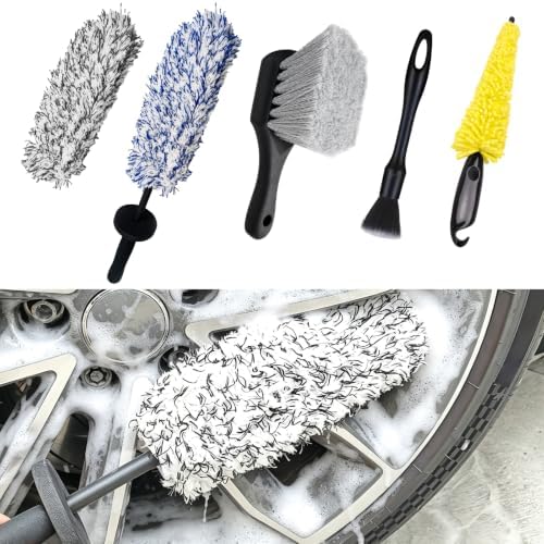5PCS Wheel Brush Set – Microfiber Wheel Cleaner Brush by Unknown