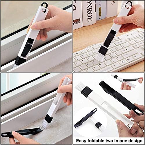 Crevice Cleaning Brush Set, Hard Bristle Grout Scrub Brushes - Image 4