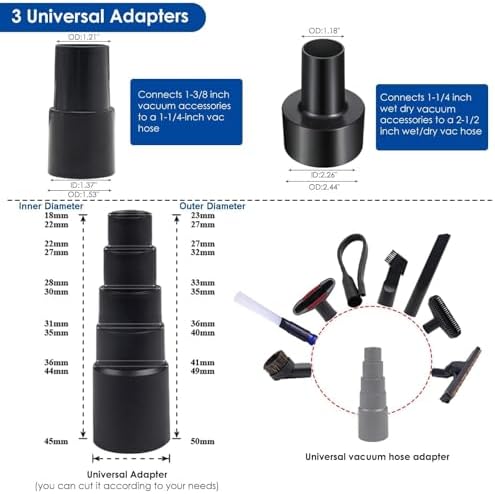 11PCS 1-1/4 Inch Vacuum Attachments Kit - Image 2