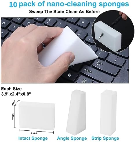 2X Density Magic Sponge Eraser, Extra Thick and Long Lasting Melamine Cleaning - Image 2