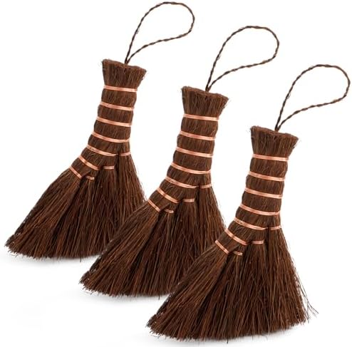 Fasmov 3 Pack Bonsai Broom Brush, Natural Straw Broom by Fasmov