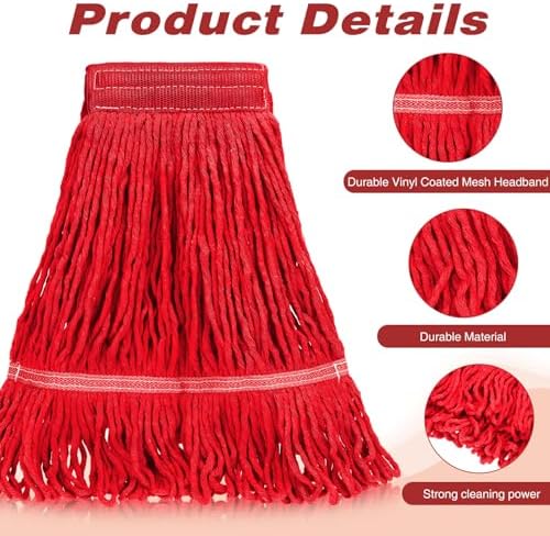 Nuogo 10 Pcs Commercial Mop Head Replacement, 27.6 Inch - Image 3