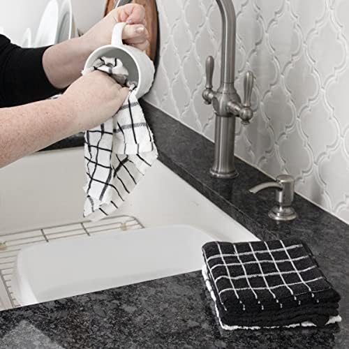 Ritz Premium 100% Cotton Terry Check Kitchen Dish Cloths - Image 4